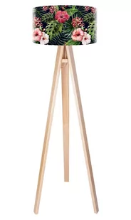Macodesign Lampa podłogowa Czarna róża chińska tripod-foto-424p, 60 W - Lampy stojące - miniaturka - grafika 1