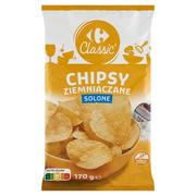 Chipsy - Carrefour Classic Chipsy ziemniaczane solone 170 g - miniaturka - grafika 1