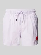 Kąpielówki męskie - Spodenki kąpielowe o kroju regular fit z naszywką logo model ‘DOMINICA’ - miniaturka - grafika 1