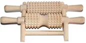Akcesoria medycyny naturalnej - Chłopcy z Rancza Receptor Masażer drewniany Podwójny 210 - miniaturka - grafika 1