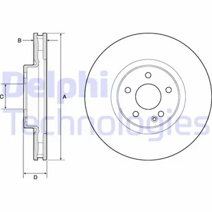 Tarcza hamulcowa DELPHI BG9174C - Tarcze hamulcowe - miniaturka - grafika 1