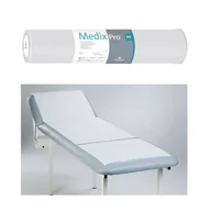 Kosmetyczne akcesoria jednorazowe - Podkład higieniczny na rolce 60cm x 50cm biały podfoliowany 54g MedixPro 80szt - miniaturka - grafika 1