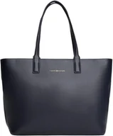 Torebki damskie - Tommy Hilfiger Damska torba z logo TH AW0AW17449 Tote, niebieska (Space Blue Corp), OS, Niebieski (Space Blue Corp), One Size - miniaturka - grafika 1