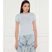 Koszulki i topy damskie - Guess Jeans T-shirt EMBRO | Slim Fit - miniaturka - grafika 1