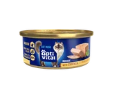Mokra karma dla kotów - Puszysty mus dla dorosłych kotów z kurczakiem OptiVital mini puszka 85 g - miniaturka - grafika 1