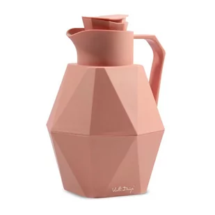Vialli Design Termos z wkładem szklanym 1L GEO różowy 27510 27510 - Termosy - miniaturka - grafika 1