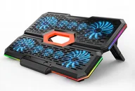 Podkładki chłodzące pod laptopa - PODSTAWKA PODKŁADKA CHŁODZĄCA POD LAPTOP-A 12-17' 10xWentylator - miniaturka - grafika 1
