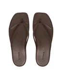 Klapki i japonki damskie - Crocs Japonki Miami Flip 211435 Brązowy - miniaturka - grafika 1