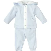 Odzież sportowa dziecięca - BABIDU Dziecięcy dres z kapturem i przednimi kieszeniami, 100% miękka i oddychająca bawełna, zapięcie z przodu na guziki, długi rękaw, idealny na wiosnę, lato i chłodne dni - miniaturka - grafika 1