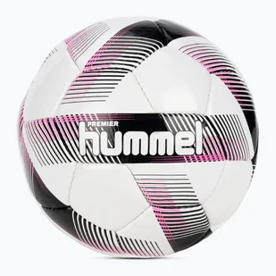Piłka do piłki nożnej Hummel Premier FB white/black/pink rozmiar 4 - Piłka nożna - miniaturka - grafika 1