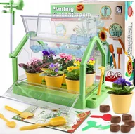 Szklarnie ogrodowe - Zestaw edukacyjny szklarnia ogród plantacja mały ogrodnik mini eksperyment - miniaturka - grafika 1
