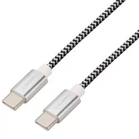 GoGEN Kabel USB-C / USB-C 1m USBCC100MM24 Srebrny