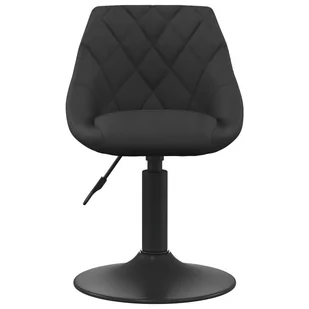 Krzesło stołowe, czarne, obite aksamitem - Krzesła - miniaturka - grafika 3