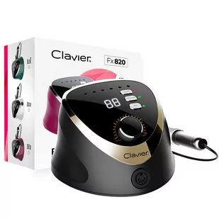 Frezarka do manicure Clavier FX 820 - 65W 35000 obr., czarna - Frezarki do paznokci - miniaturka - grafika 1