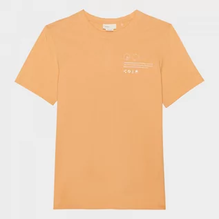 Koszulki sportowe męskie - Męski t-shirt z nadrukiem Outhorn OTHWSS24TTSHM1490 - pomarańczowy - grafika 1