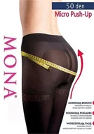 Rajstopy - RAJSTOPY MONA MICRO PUSH-UP 50 (kolor Nero, rozmiar 2) - miniaturka - grafika 1