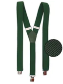 Dodatki do ubrań - Zielone wąskie szelki do spodni Unisex - 2,5cm X46 - miniaturka - grafika 1