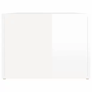 Lumarko Stolik kawowy, biały o wysokim połysku, 80x50x36 cm - Ławy i stoliki kawowe - miniaturka - grafika 8