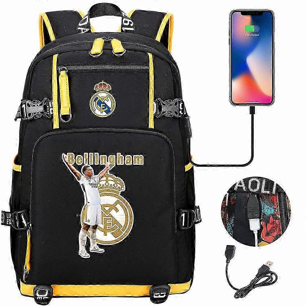 Jude Bellingham wzorzysty plecak z nadrukiem Tornister studencki, torba podróżna o dużej pojemności styl 69