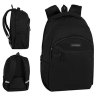Plecaki szkolne i tornistry - Coolpack Bang Plecak Szkolny Młodzieżowy 2-komorowy Black Collection Czarny - miniaturka - grafika 1