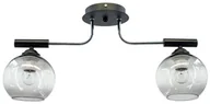 Lampy sufitowe - MLAMP LAMPA sufitowa ELM2207/2 8C BL MLAMP loftowa OPRAWA szklane kule balls czarne chrom ELM2207/2 8C BL - miniaturka - grafika 1