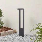 Lampy ogrodowe - Lindby Słupek oświetleniowy LED Lonete, ciemnoszary, IP65, wysokość 65 cm - miniaturka - grafika 1