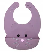 Śliniaki i fartuszki - SLINIAK silikonowy KOT melii - miniaturka - grafika 1