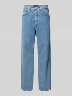 Spodnie męskie - Jeansy o kroju straight fit z 5 kieszeniami model ‘901’ - grafika 1