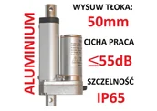 Napędy i siłowniki do bram - SIŁOWNIK ELEKTRYCZNY 24V SILNIK LINIOWY 50mm 450N - miniaturka - grafika 1