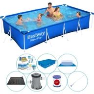 Baseny ogrodowe - Zestaw basenowy - Bestway Fast Set 400x211x81 cm okrągły - miniaturka - grafika 1
