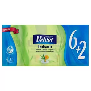 Velvet chusteczki HIGIENICZNE BALSAM 6X9SC - Chusteczki higieniczne - miniaturka - grafika 3