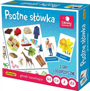 Adamigo Psotne słówka: Głoski szumiące - Gry planszowe - miniaturka - grafika 1