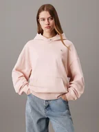 Bluzy damskie - Bluza damska z kapturem Calvin Klein J20J224173-TER M Jasnoróżowa (8720639428748) - miniaturka - grafika 1
