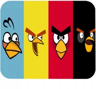 Podkładki pod mysz - PODKŁADKA POD MYSZKĘ Z ANGRY BIRDS GIERKI GRY PREZENT -TEKST -20X24 - miniaturka - grafika 1