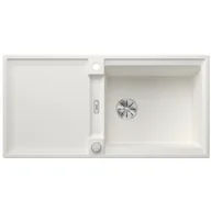 Zlewozmywaki - BLANCO 527629 Zlewozmywak ADIRA XL 6 S-F Silgranit biały, odwracalny, mata stalowa składana, korek auto., InFino - miniaturka - grafika 1