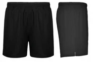 Spodenki damskie - Krótkie Spodenki WF Szorty Sportowe Dziecięce PLAYER ROLY 0453 CZARNE 128 - miniaturka - grafika 1