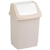 Kosze na śmieci - Curver Kosz na śmieci Click-it, beżowo-biały, 50 l - miniaturka - grafika 1