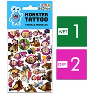 Zabawki kreatywne - TATUAŻE ZMYWALNE DLA DZIECI MASZA I NIEDŹWIEDŹ WZORY ORYGINALNE - miniaturka - grafika 1