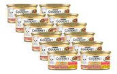 Mokra karma dla kotów - Purina Gourmet Gold łosoś/ kurczak w sosie 12x85g - miniaturka - grafika 1