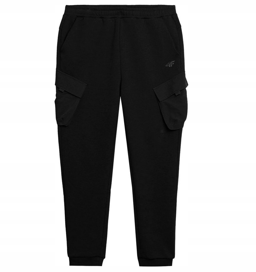 4F Spodnie Męskie Kieszenie Cargo Czarne M446 r.XL