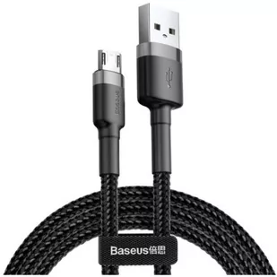 Baseus Kabel CAMKLF-AG1 (USB M - Micro USB M; 0,50m; kolor szary) - Kable USB - miniaturka - grafika 1