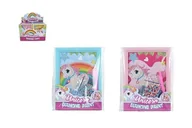 Zabawki kreatywne - Obrazek diamentowy jednorożec mozaika 18cm 4-rodzaje Hipo - zabawka - miniaturka - grafika 1