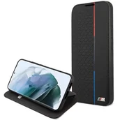 Etui i futerały do telefonów - BMW Etui Bookcase M Collection Triangles do Galaxy S22, czarne BMW000457-0 - miniaturka - grafika 1