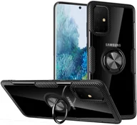 Etui i futerały do telefonów - Pancerne Etui plus Ring Braders do Samsung Galaxy S20 czarny - miniaturka - grafika 1