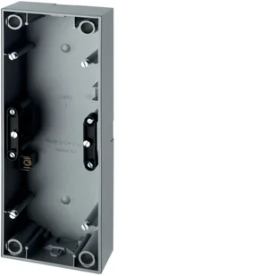 Hager Polo Berker/S.1 Puszka natynkowa potrójna aluminium mat 10439939 - Gniazdka elektryczne - miniaturka - grafika 1