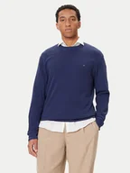 Bluzy męskie - Tommy Hilfiger Bluza UM0UM03620 Niebieski Regular Fit - miniaturka - grafika 1