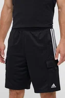 Spodenki męskie - adidas szorty męskie kolor czarny - miniaturka - grafika 1