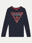 Bluzki damskie - Guess Bluzka L84I29 K8HM0 Granatowy Regular Fit - miniaturka - grafika 1
