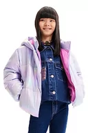 Płaszcze damskie - Desigual Dziewczęcy Chaq_Alexa Girl tkany, wyściełany krótki płaszcz, czerwony, 6 Lata - miniaturka - grafika 1