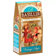 Herbata - BASILUR Winter Holidays - Czarna liściasta herbata z dodatkiem wiśni, skórki i kwiatów pomarańczy, świąteczna herbata 85 g x1 - miniaturka - grafika 1